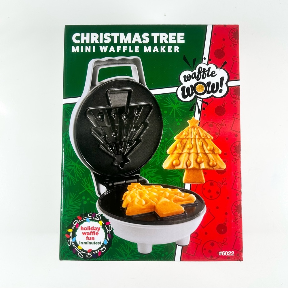 Waffle Wow Christmas Tree Mini Waffle Maker